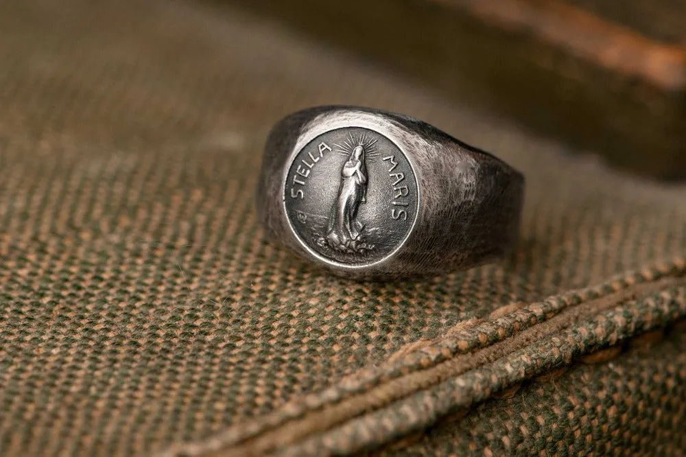 #022 - Signet Ring Stella Maris