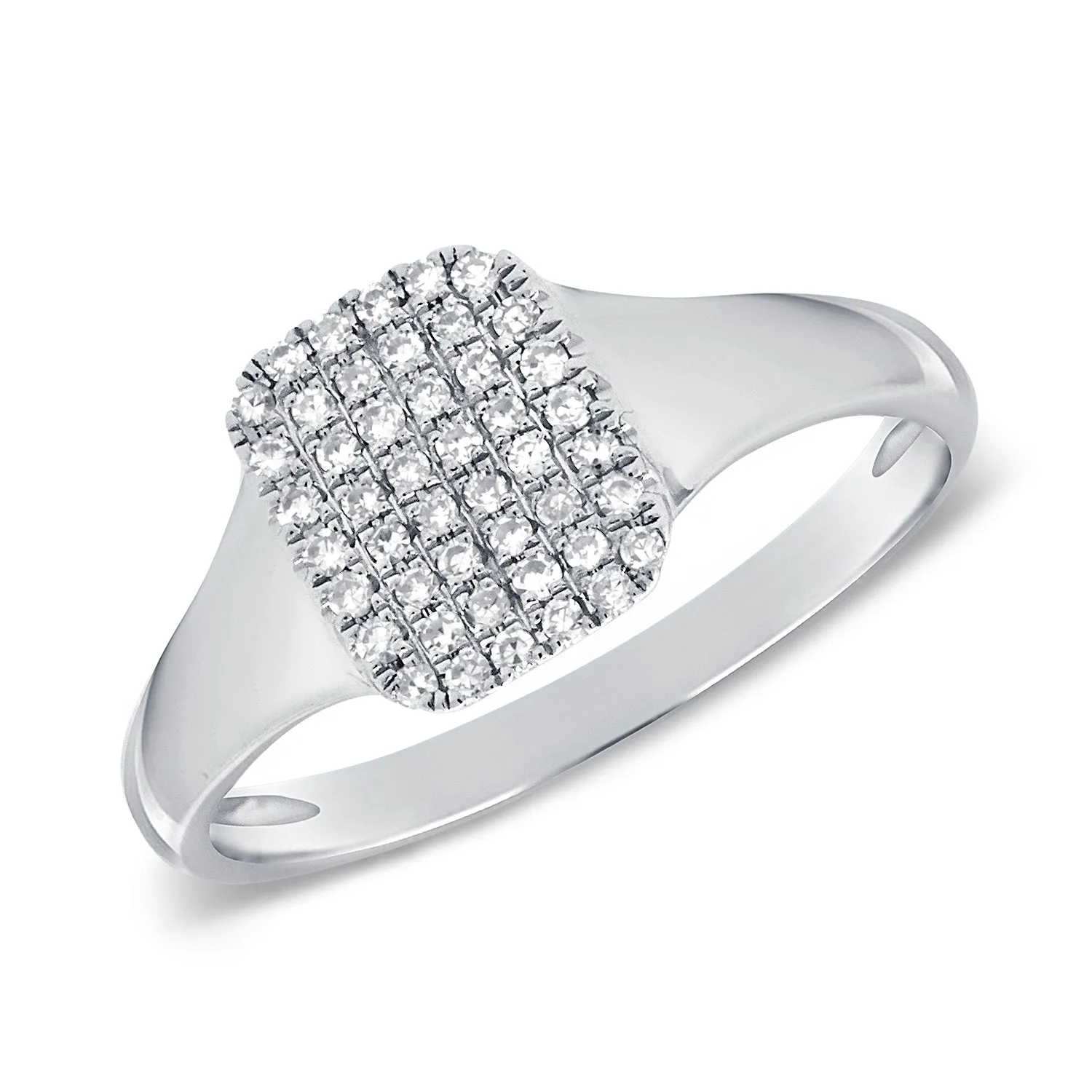 14k Gold & Diamond Pinky Ring - 0.13ct