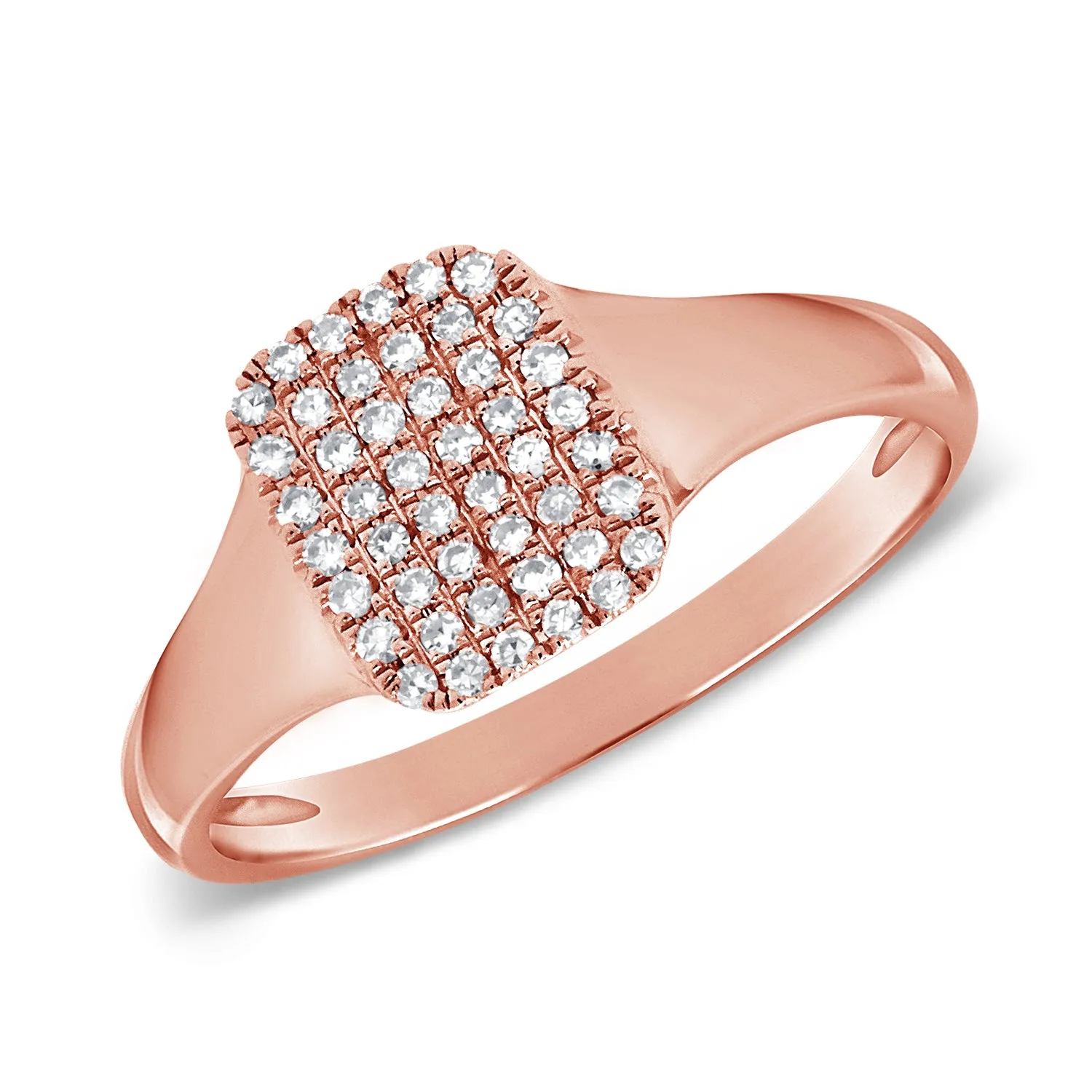 14k Gold & Diamond Pinky Ring - 0.13ct