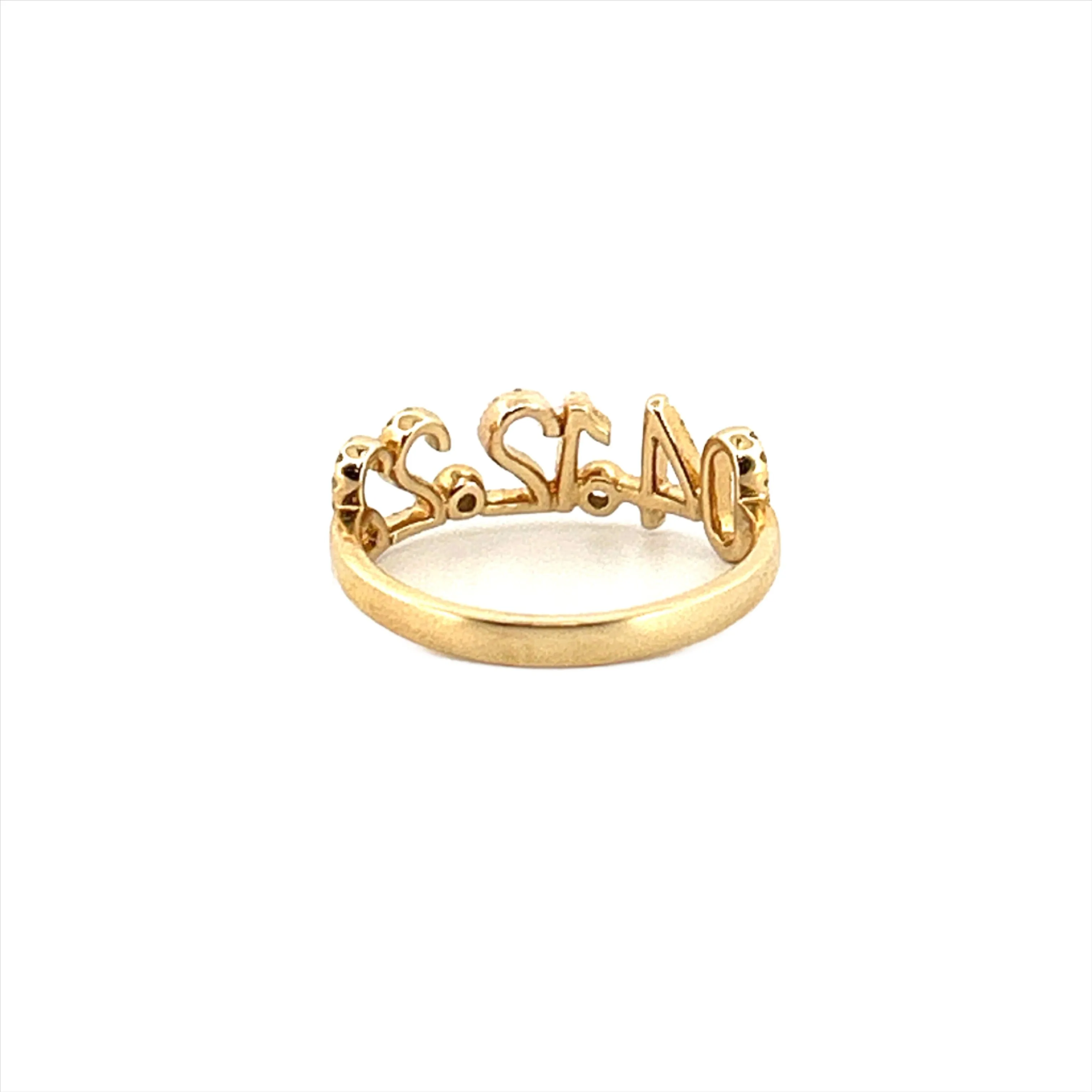14K Gold Special Date Diamond Ring