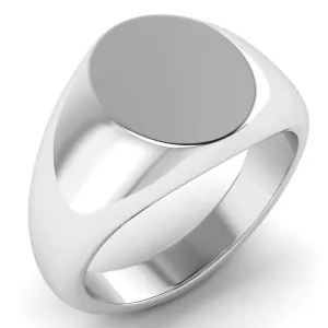 16mm Oval Signet Ring Medium