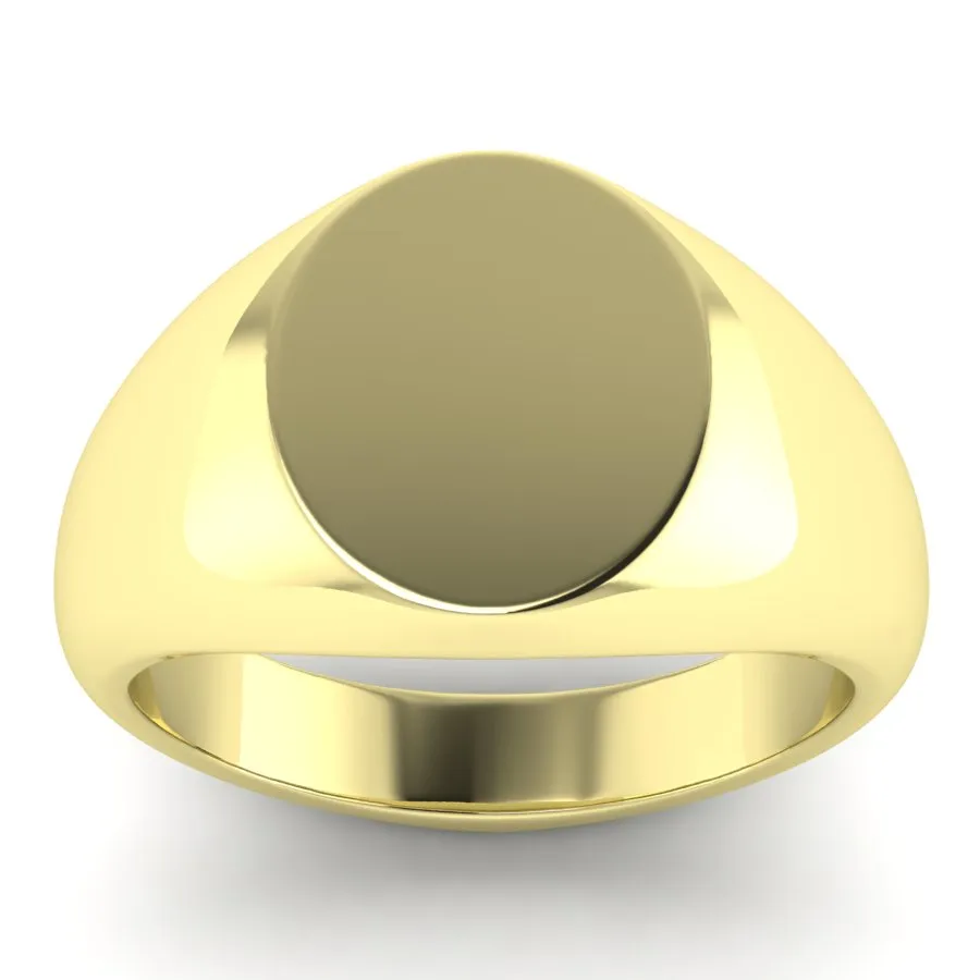 16mm Oval Signet Ring Medium