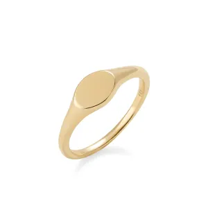 18k Gold Plated Signet Ring