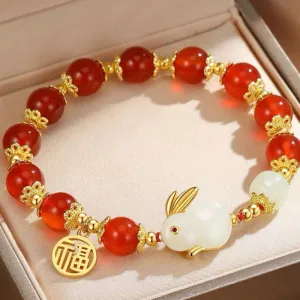 18K YG Year of Rabbit Fortune Bracelet