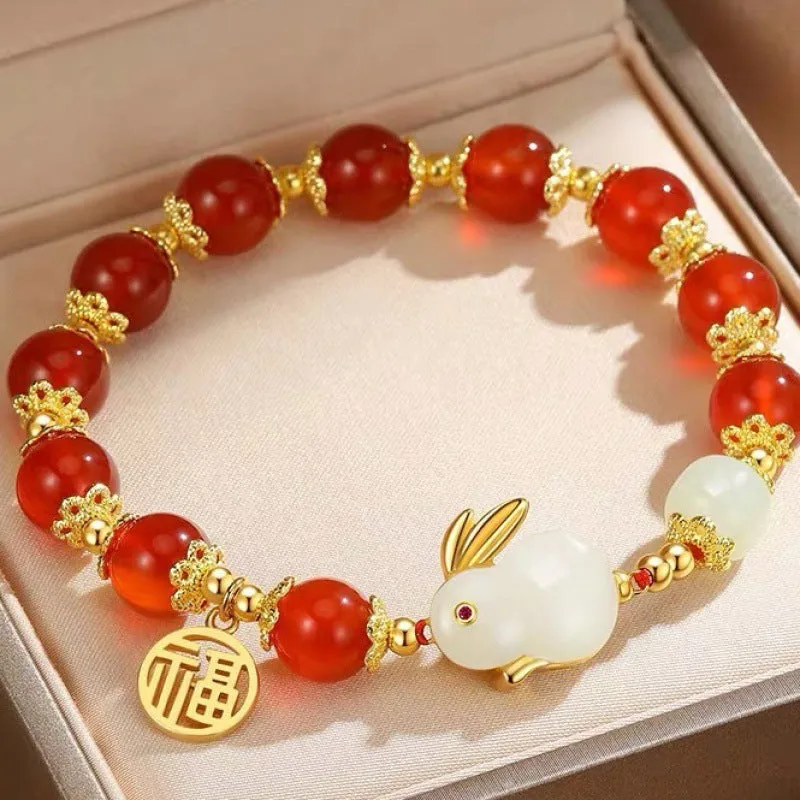 18K YG Year of Rabbit Fortune Bracelet