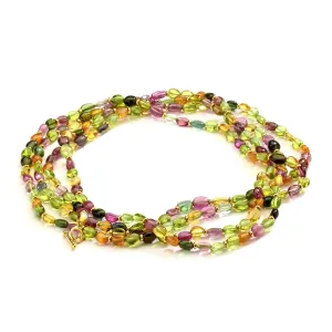 60 Inch Multicolored Bead Necklace