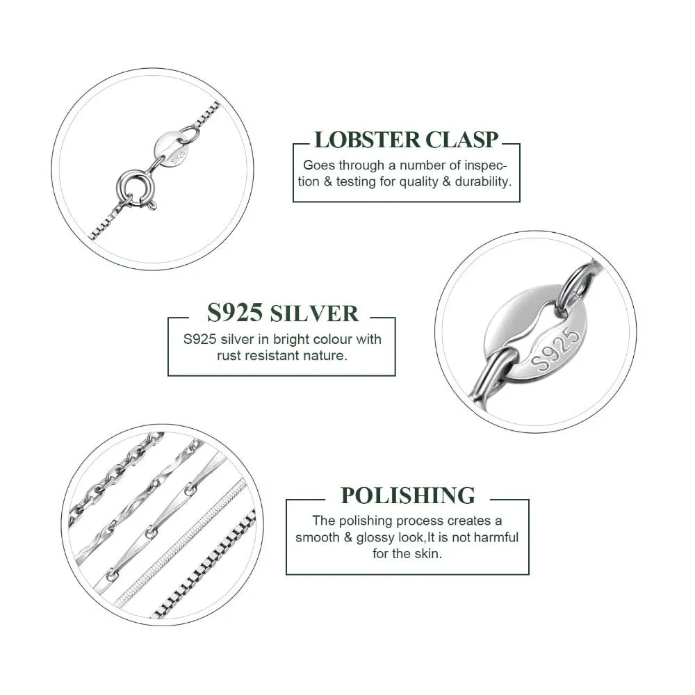 925 Sterling Silver Necklace Chain