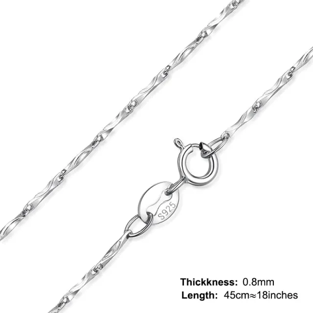 925 Sterling Silver Necklace Chain