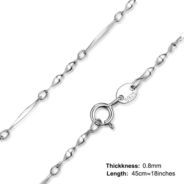 925 Sterling Silver Necklace Chain