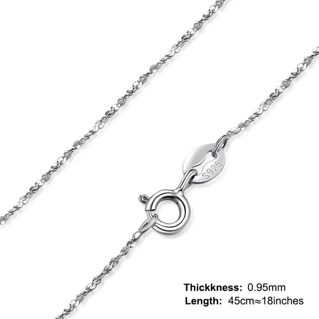 925 Sterling Silver Necklace Chain