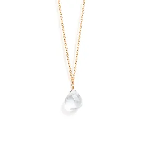 April Quartz Birthstone Pendant Necklace