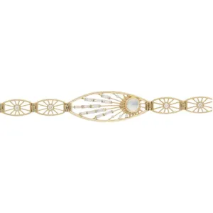 Artic Open Moonstone Bracelet