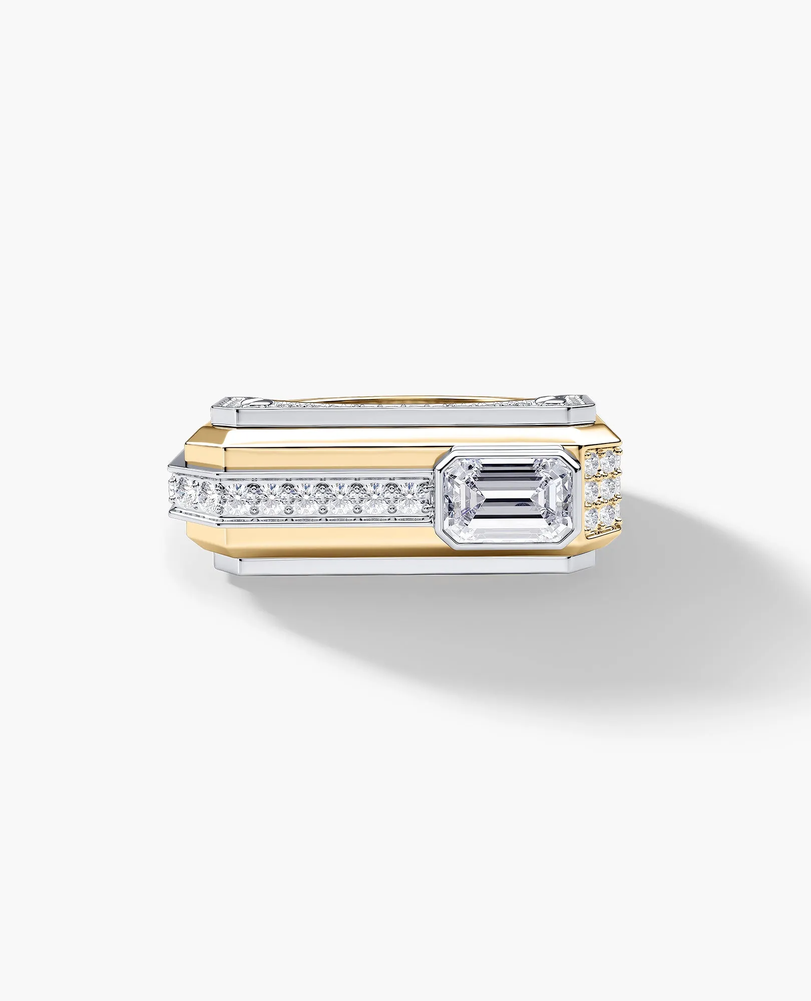 ARTURO Two-Tone Gold Signet Ring with 2.30ct Diamonds