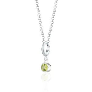 August Birthstone Necklace (Peridot)