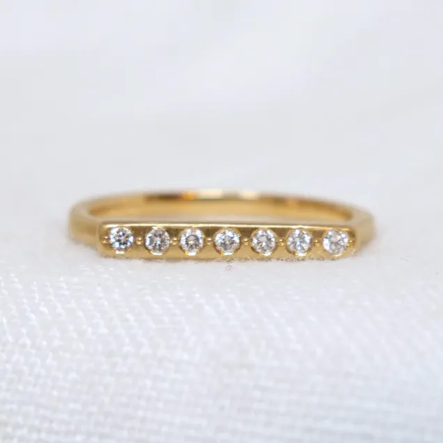 Baby Message Ring - Diamonds