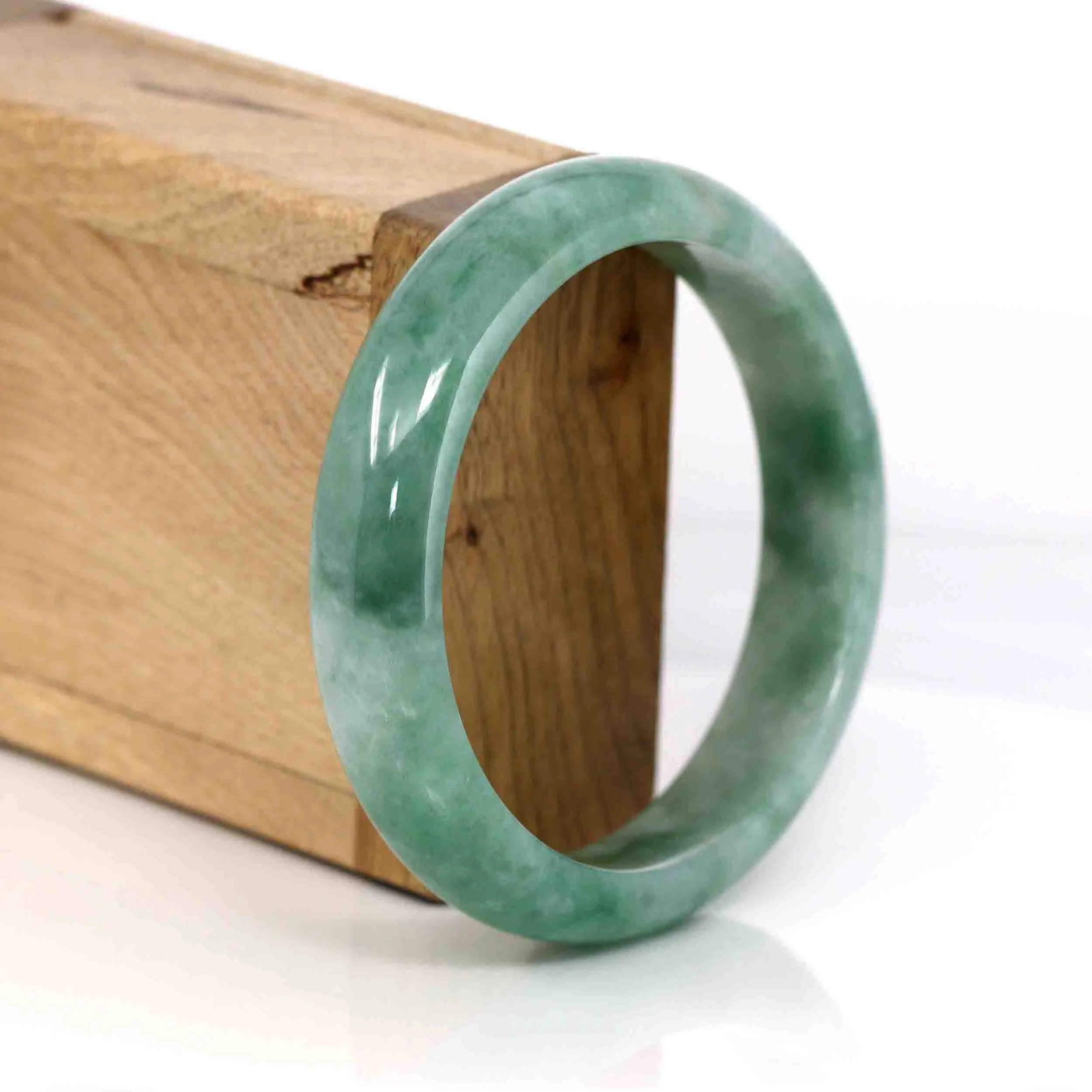 Baikalla Classic Real Jade Jadeite Bangle Bracelet (59.27 mm) #288