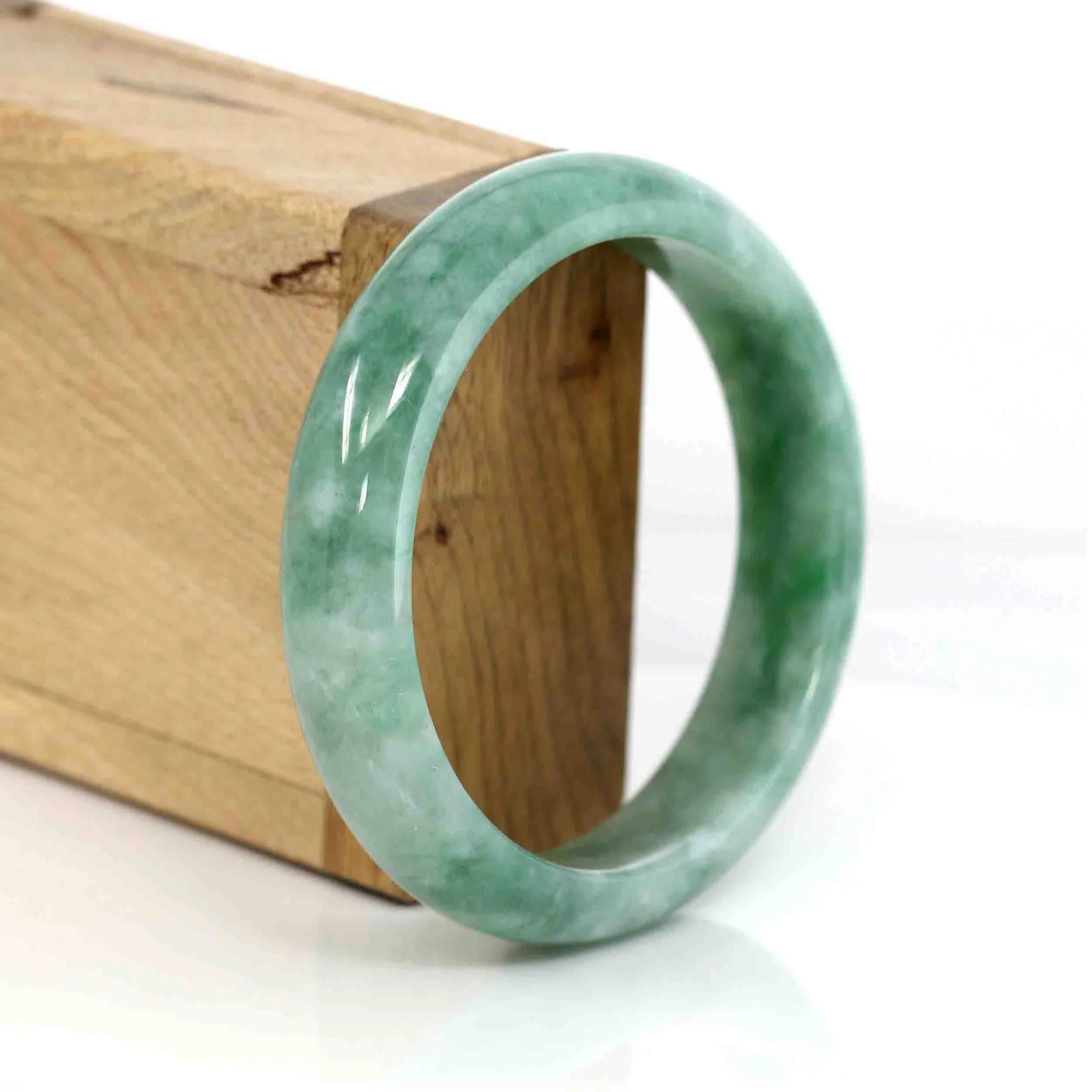 Baikalla Classic Real Jade Jadeite Bangle Bracelet (59.27 mm) #288