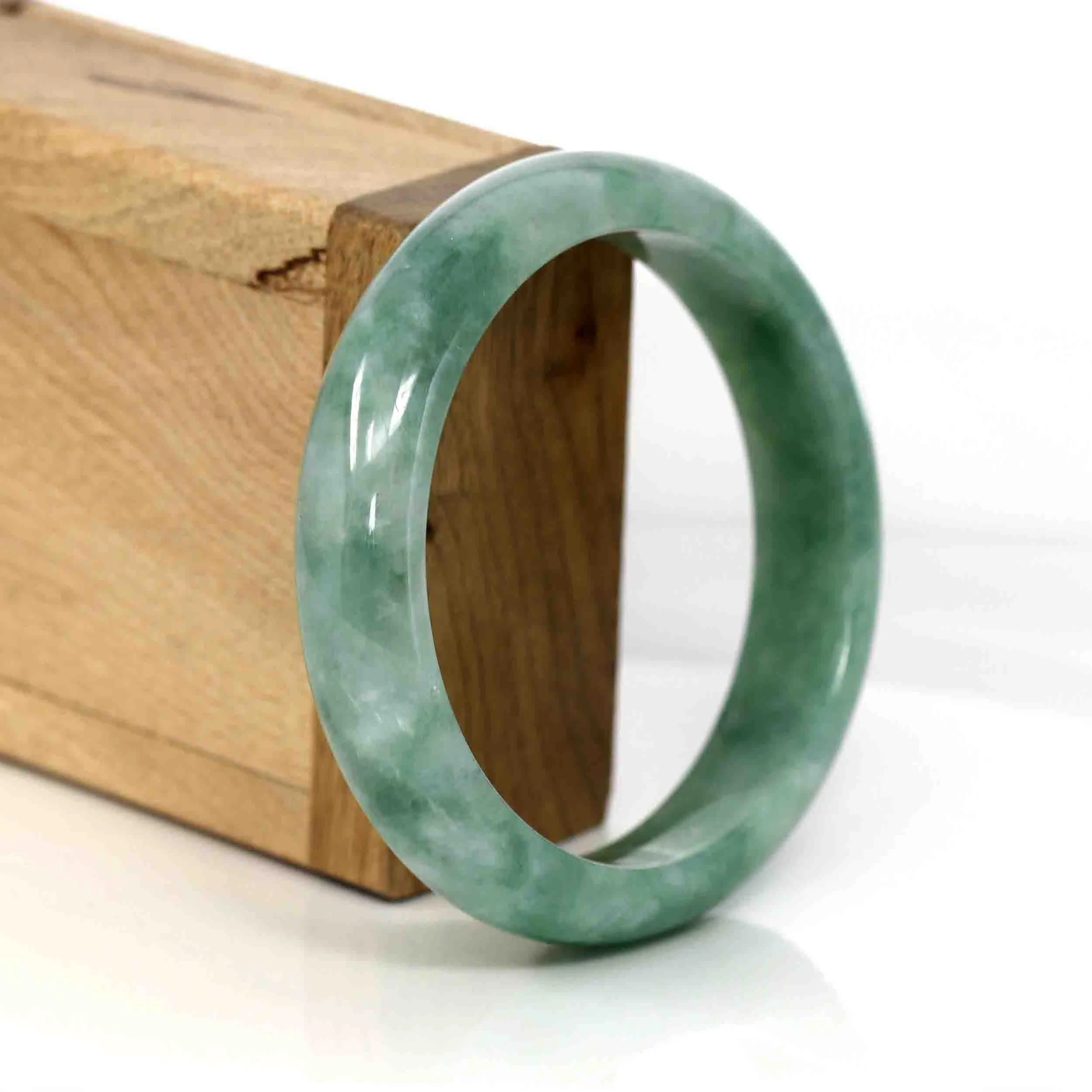 Baikalla Classic Real Jade Jadeite Bangle Bracelet (59.27 mm) #288