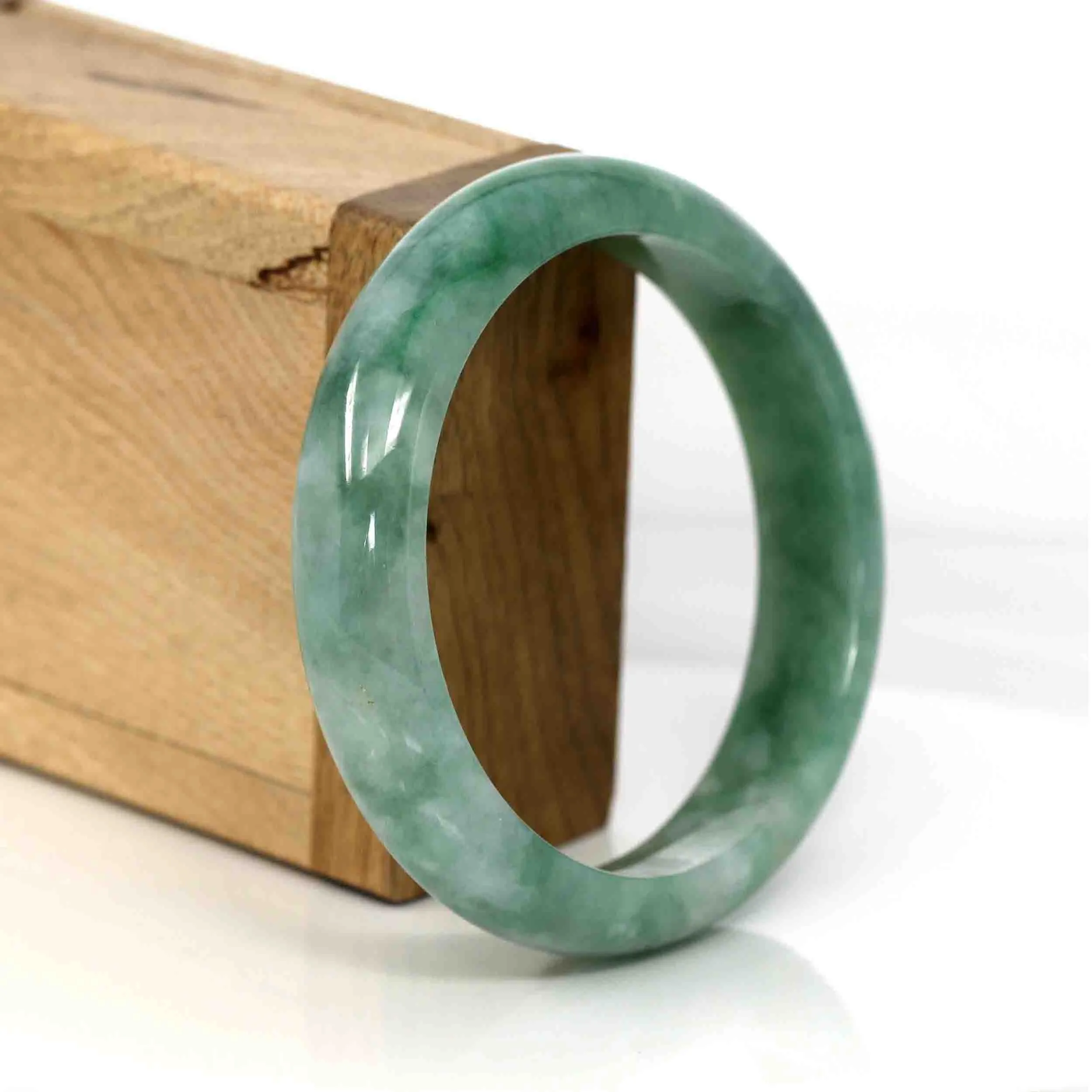 Baikalla Classic Real Jade Jadeite Bangle Bracelet (59.27 mm) #288