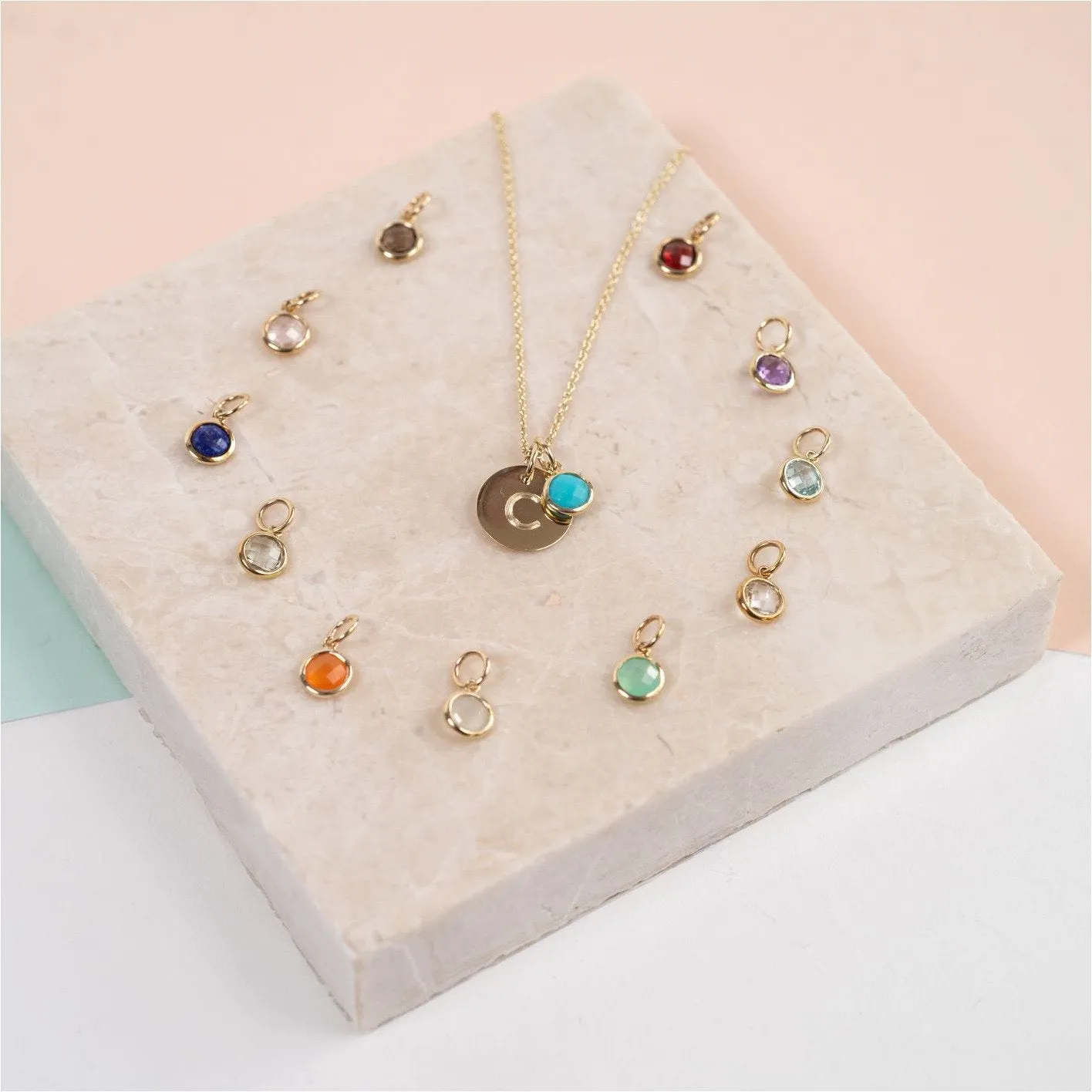 Bali 9ct Gold Smokey Quartz November Birthstone Necklace