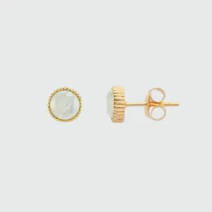 Barcelona June Moonstone Birthstone Stud Earrings