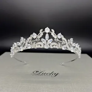 Bridal Headpiece, Quinceanera Small Tiara, Crown for Wedding, Dainty Crown for Quince