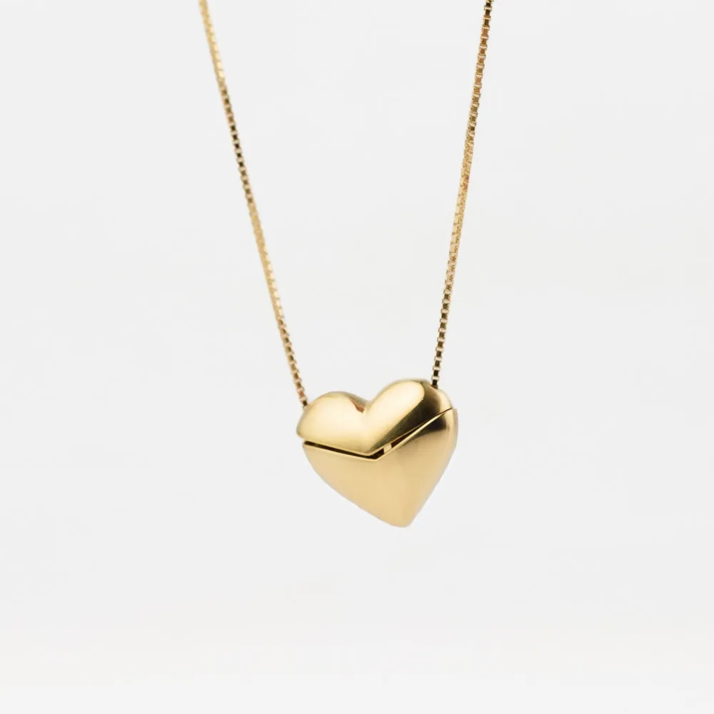 Candy Peridot Stone Ring   Gold Secret Heart Necklace