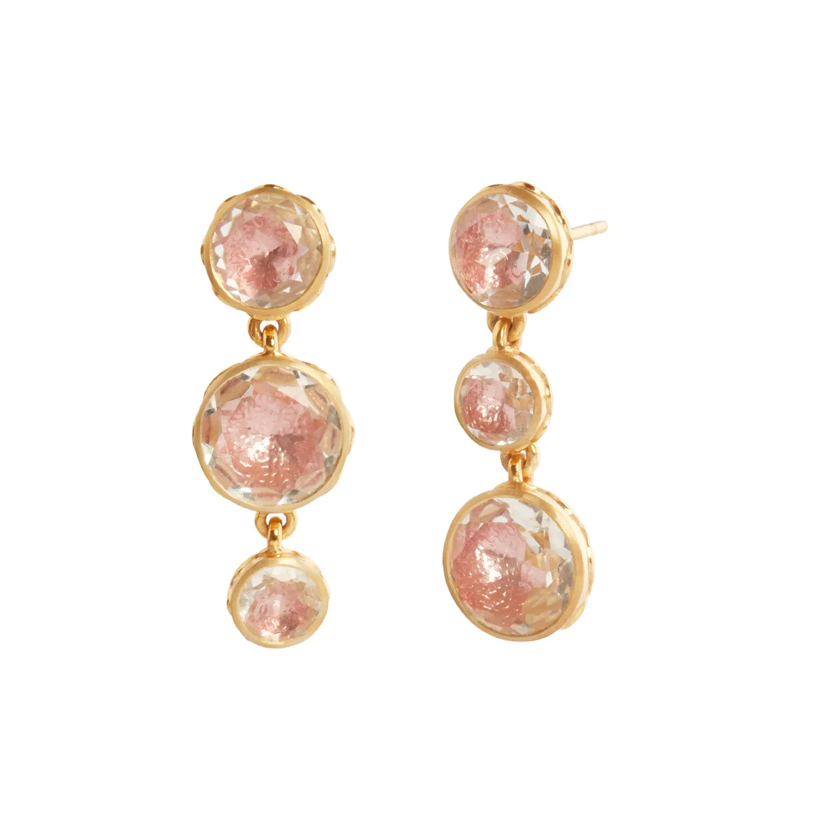 Catherine Round 3 Drop Earrings