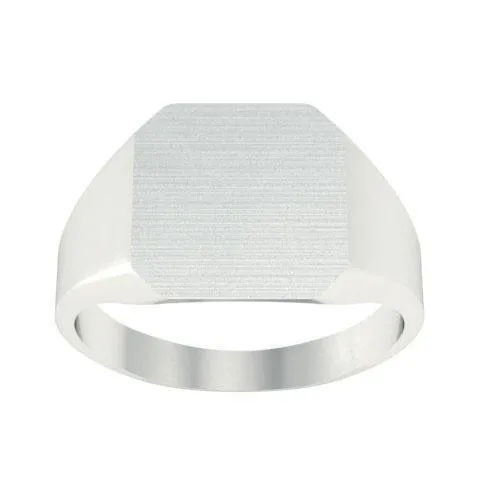 Chunky Gold Signet Ring For Women - 12mm x 12mm