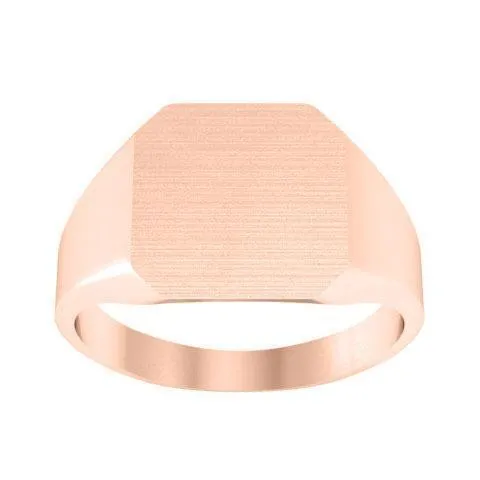 Chunky Gold Signet Ring For Women - 12mm x 12mm