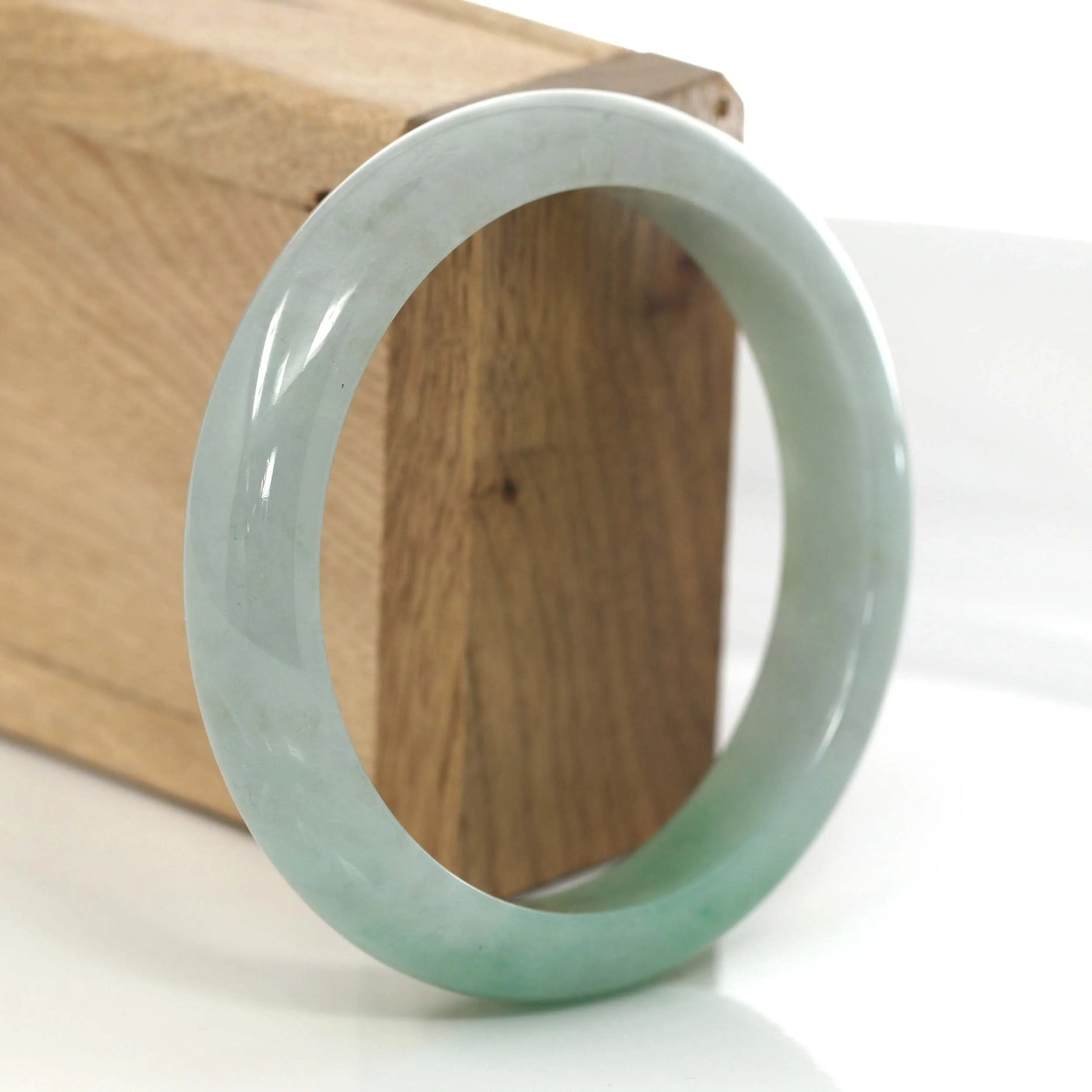 Classic Forest Green Genuine Jadeite Jade Bangle (58.75 mm) #629