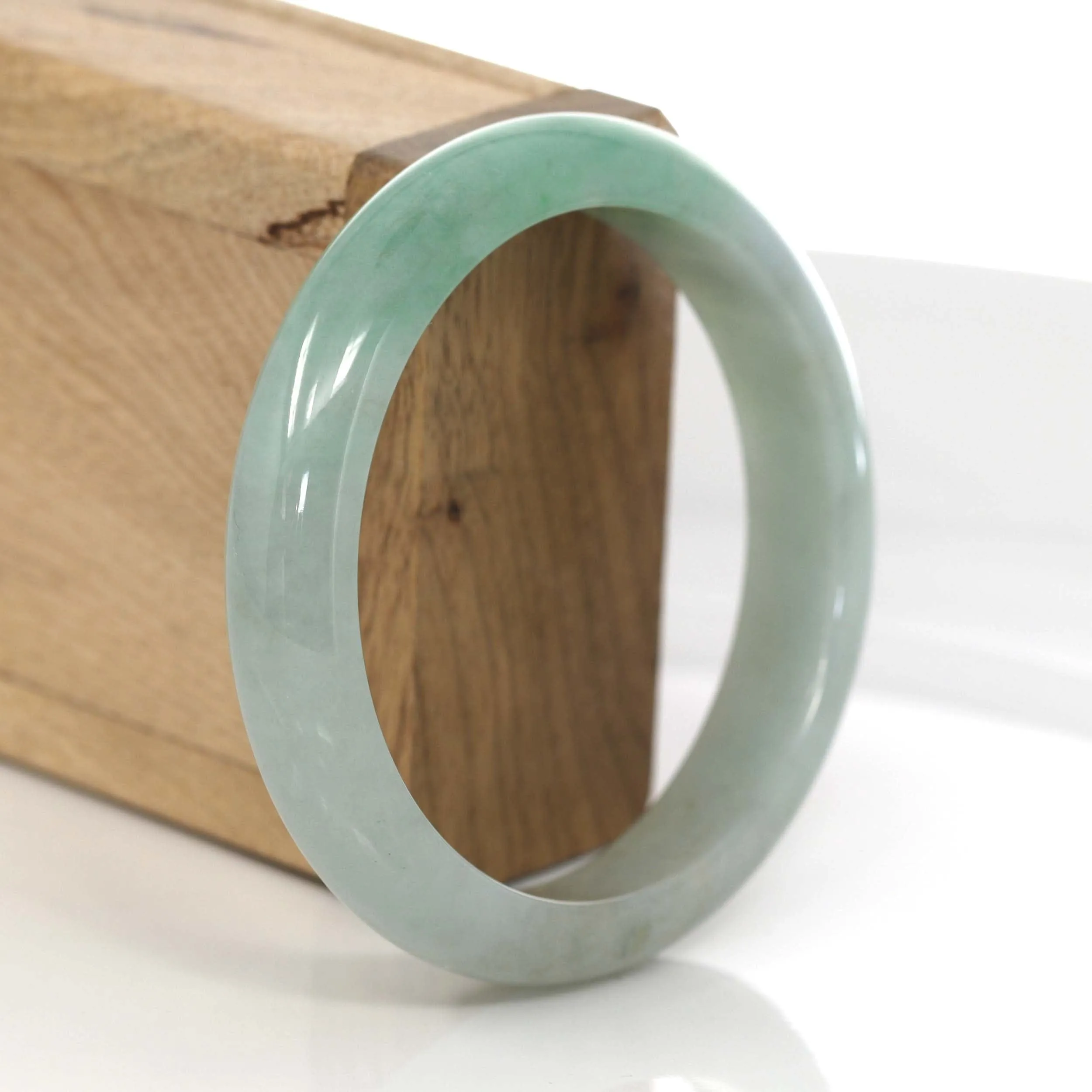 Classic Forest Green Genuine Jadeite Jade Bangle (58.75 mm) #629