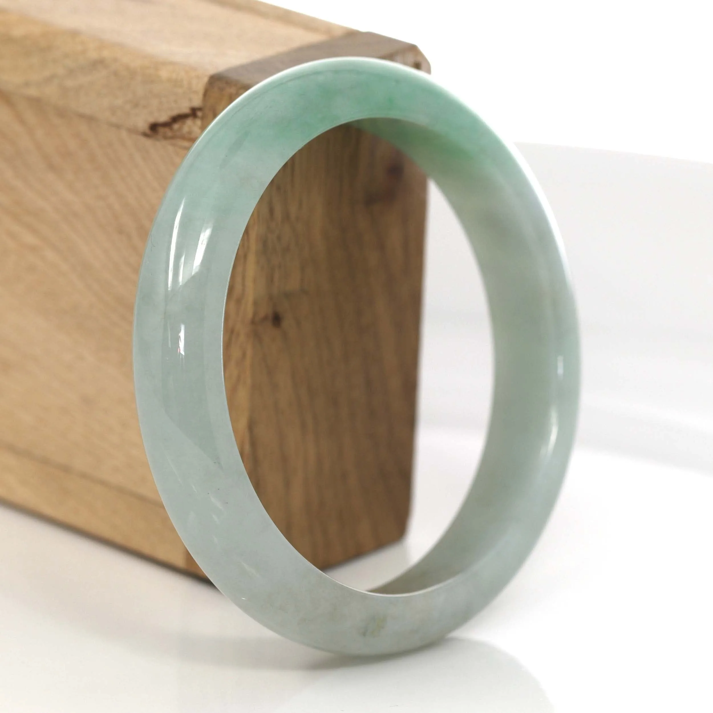 Classic Forest Green Genuine Jadeite Jade Bangle (58.75 mm) #629