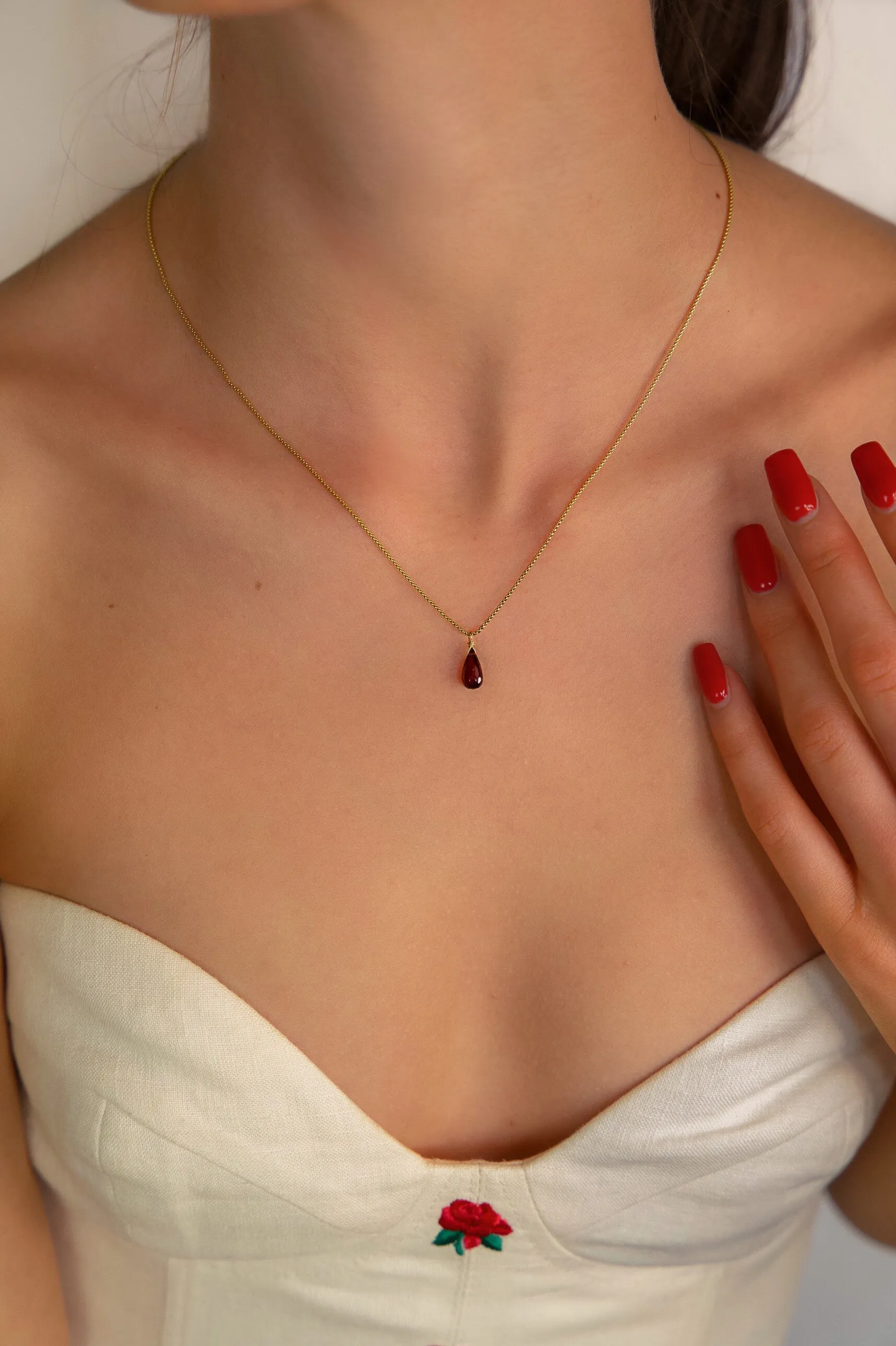 Colette Garnet Necklace