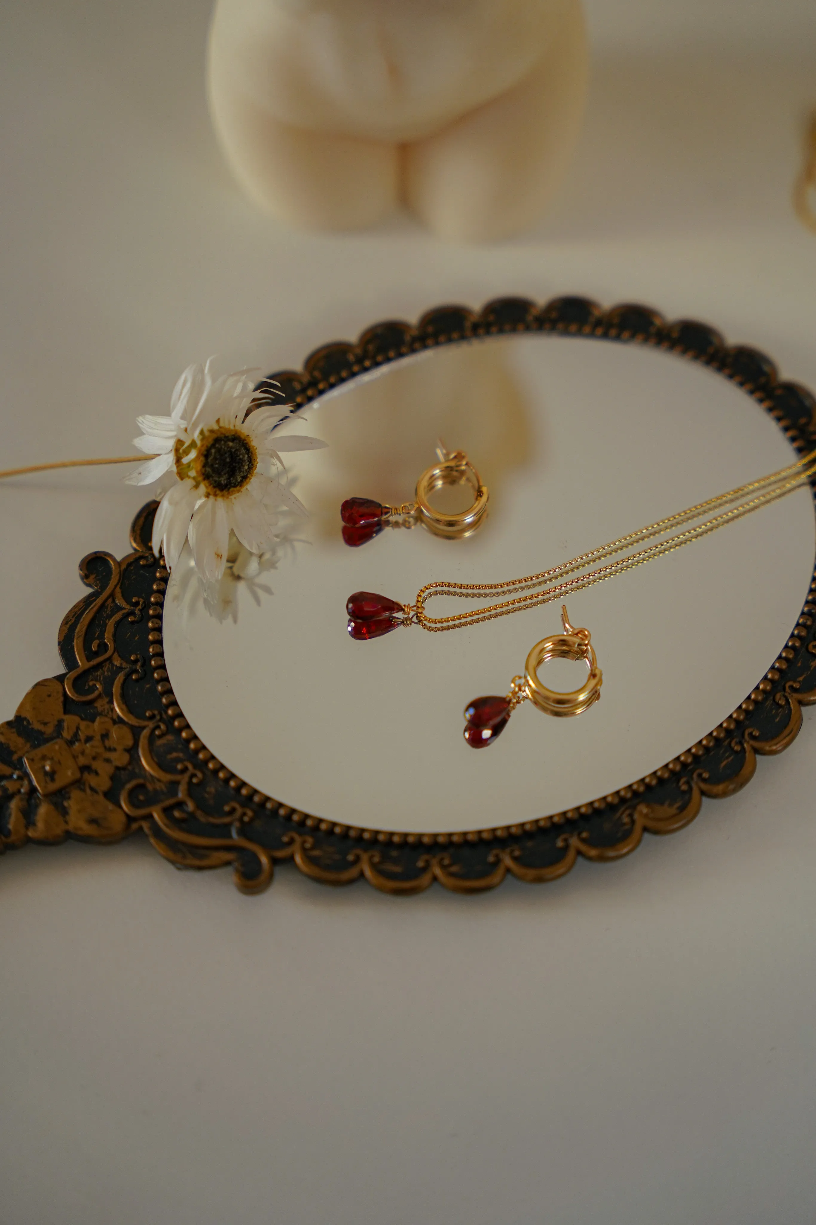 Colette Garnet Necklace