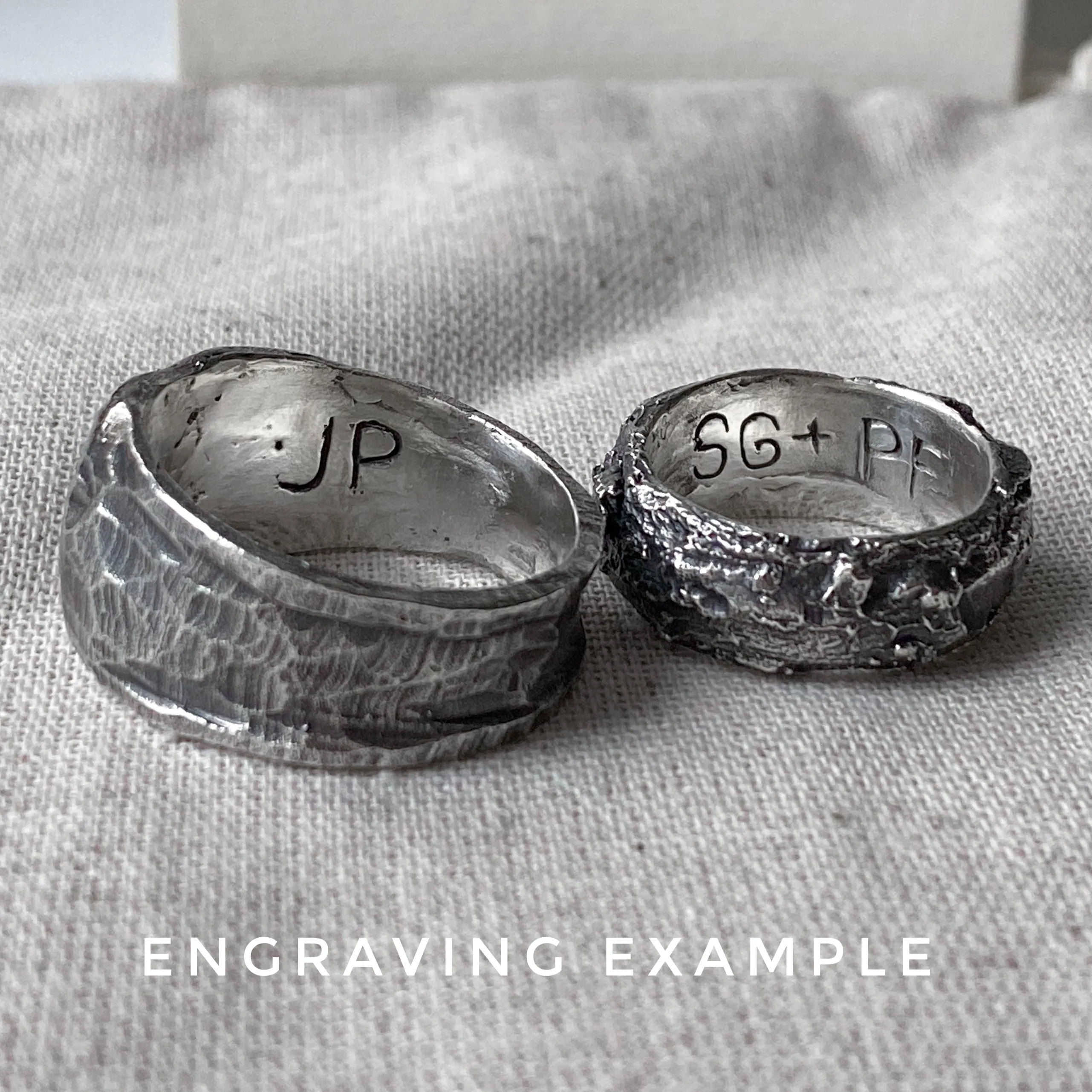 Cristal ring- unusual ring with stone texture and silver crystal