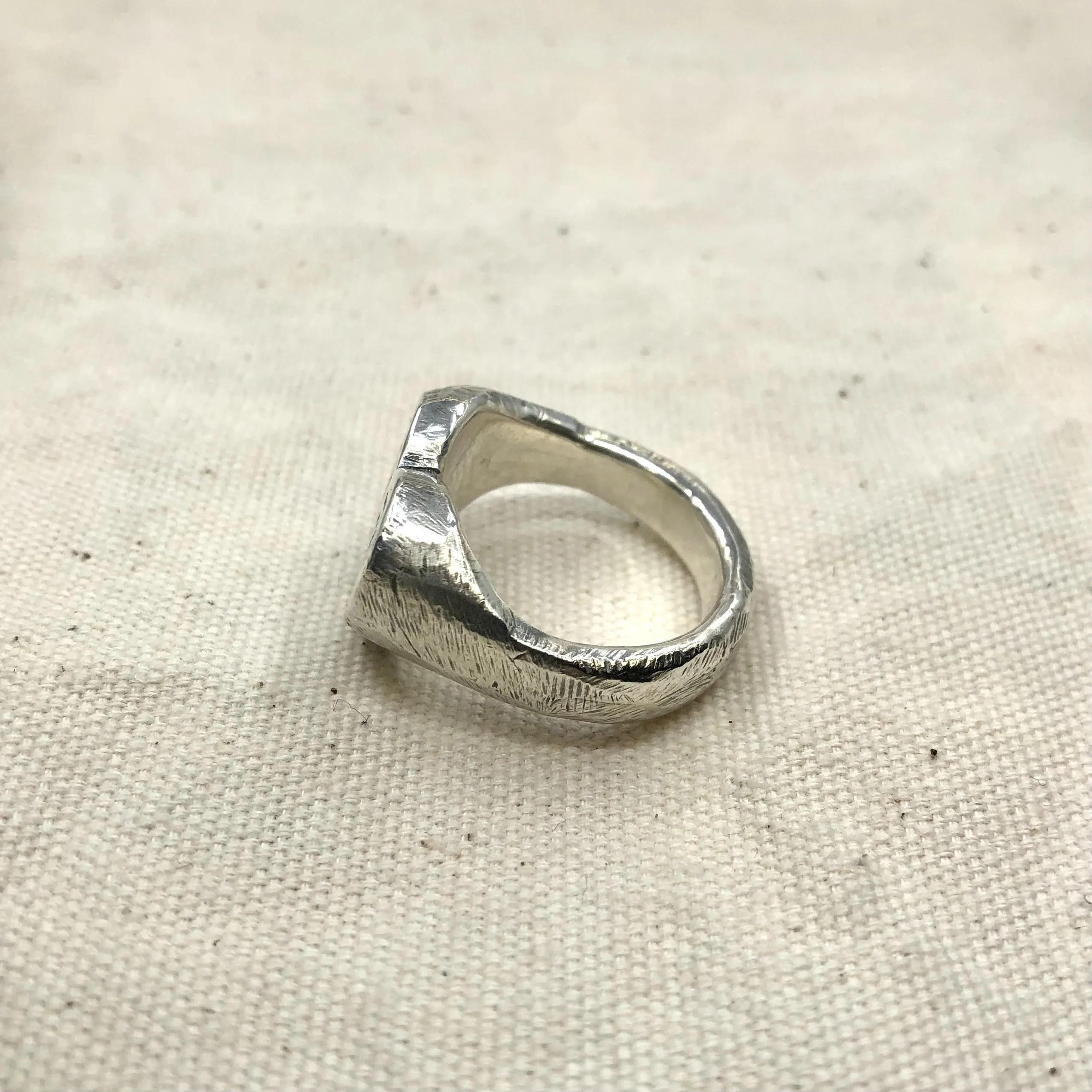 Crying Heart Signet Ring