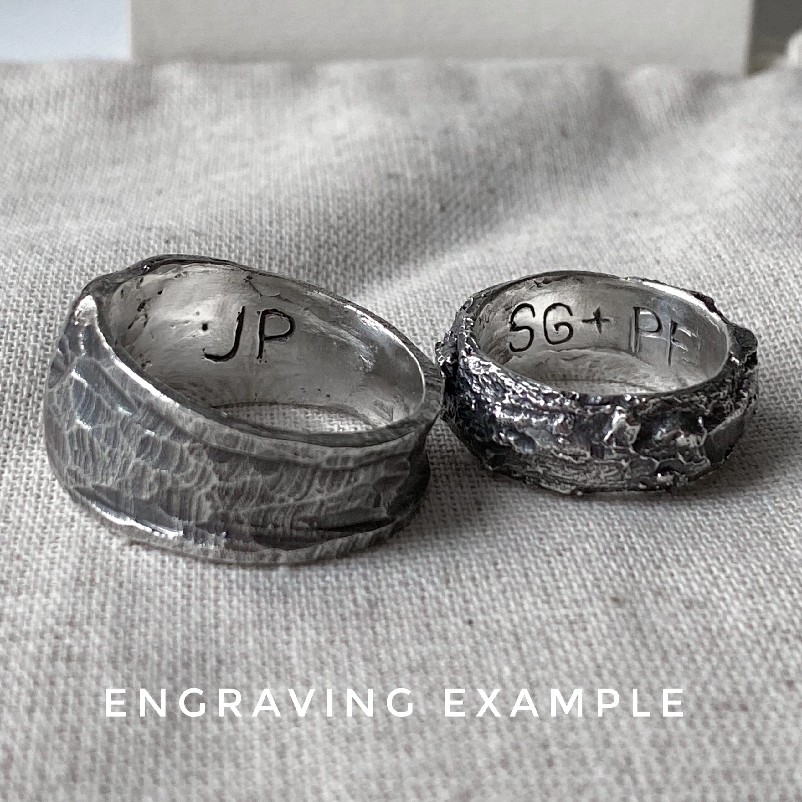 Crystal ring- unusual ring with stone texture and silver crystal