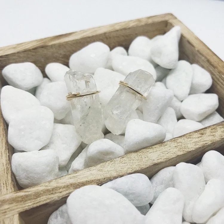 Crystal Studs | Clear Quartz
