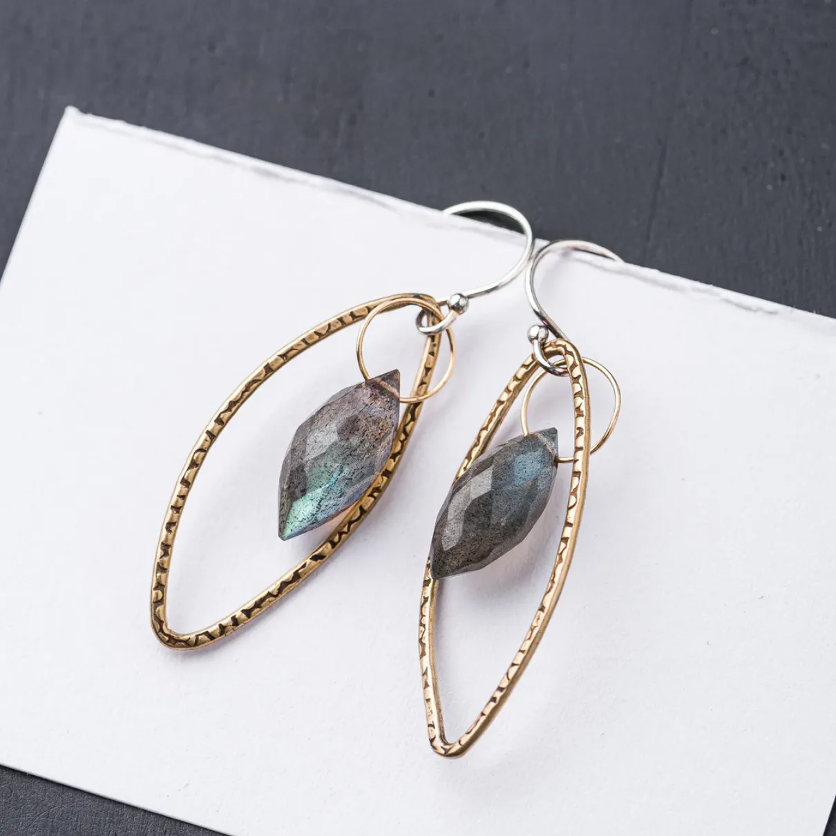 Dewdrop Open Petal Earrings