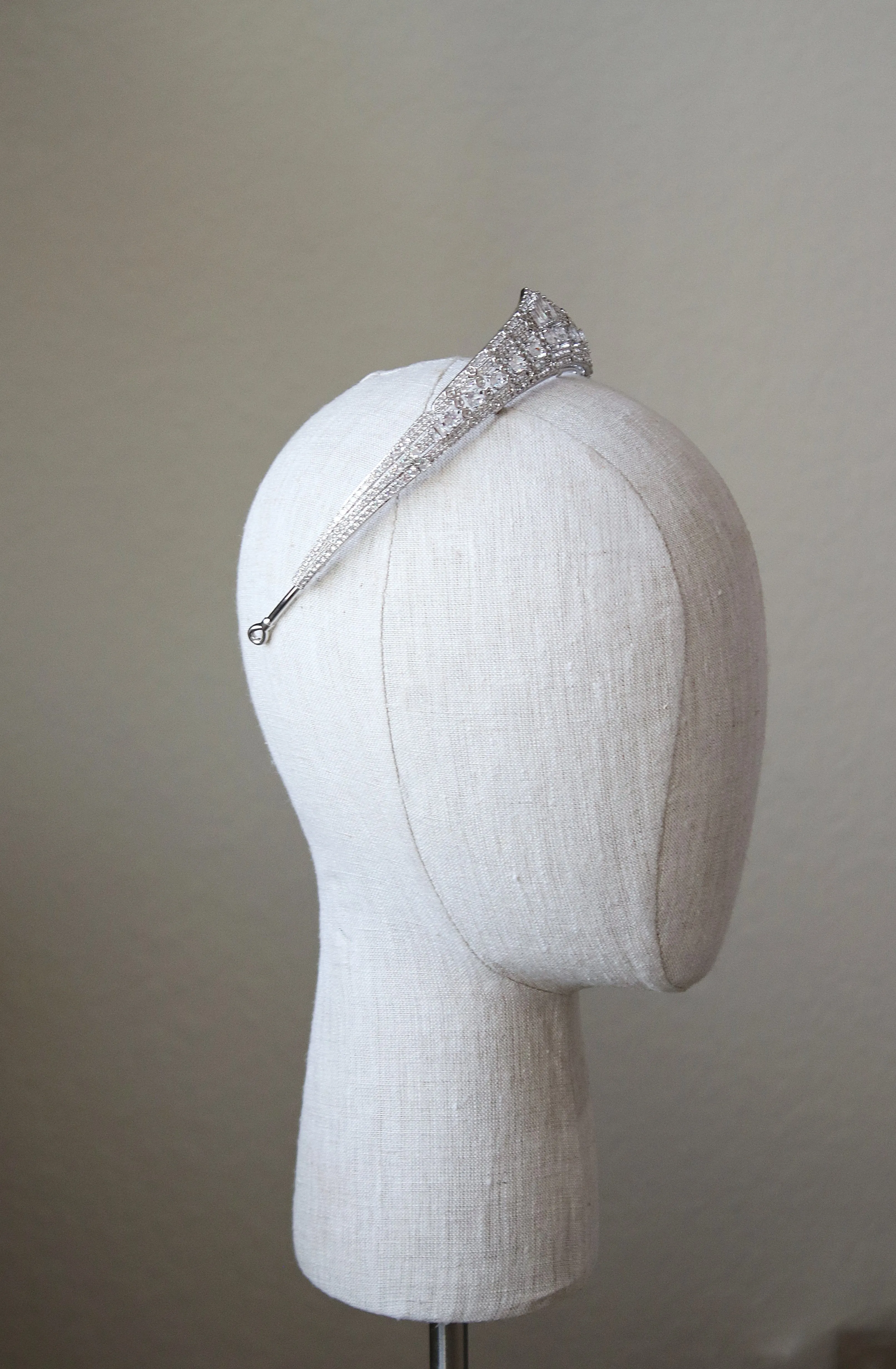DUCHESS OF CALABRIA Simulated Diamond Royal Bridal Crown