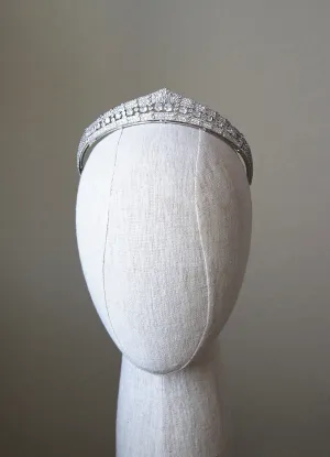 DUCHESS OF CALABRIA Simulated Diamond Royal Bridal Crown