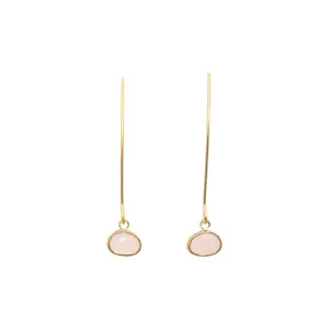 Energy Stone Long Drop Earrings (various stone options)