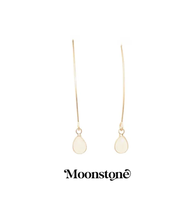 Energy Stone Long Drop Earrings (various stone options)