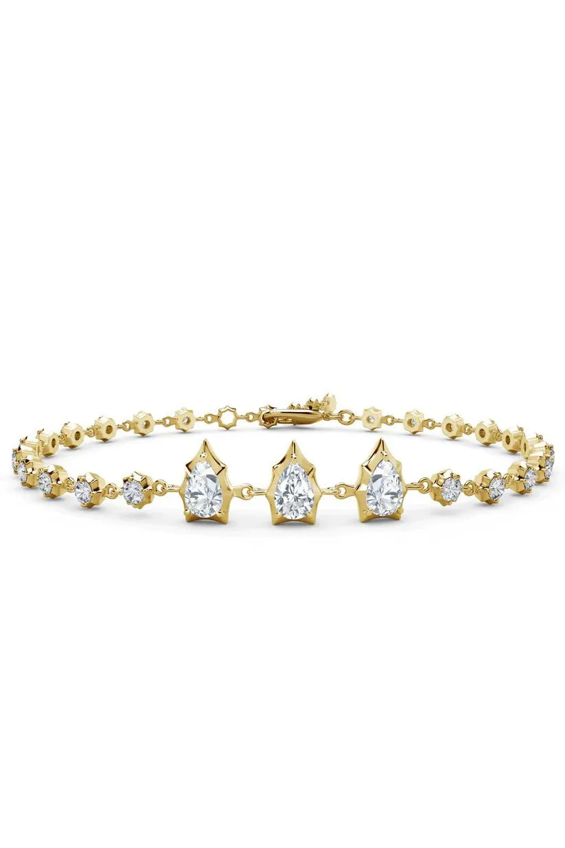Envoy Diamond Line Bracelet - Yellow Gold