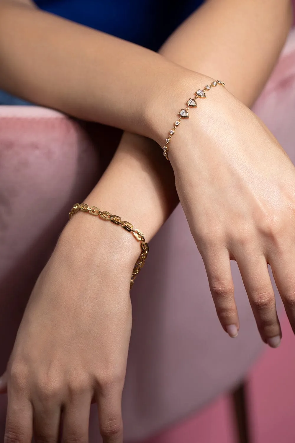 Envoy Diamond Line Bracelet - Yellow Gold