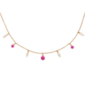 Eros Marquise Fringe Necklace