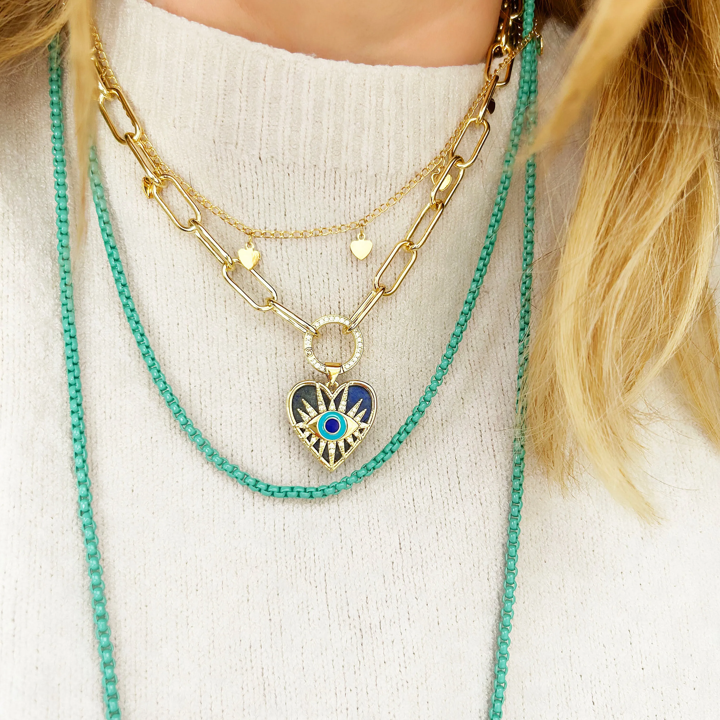 Evil Eye Necklace | Lapis Lazuli