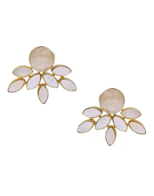 Firework Earrings (Rose Quartz)