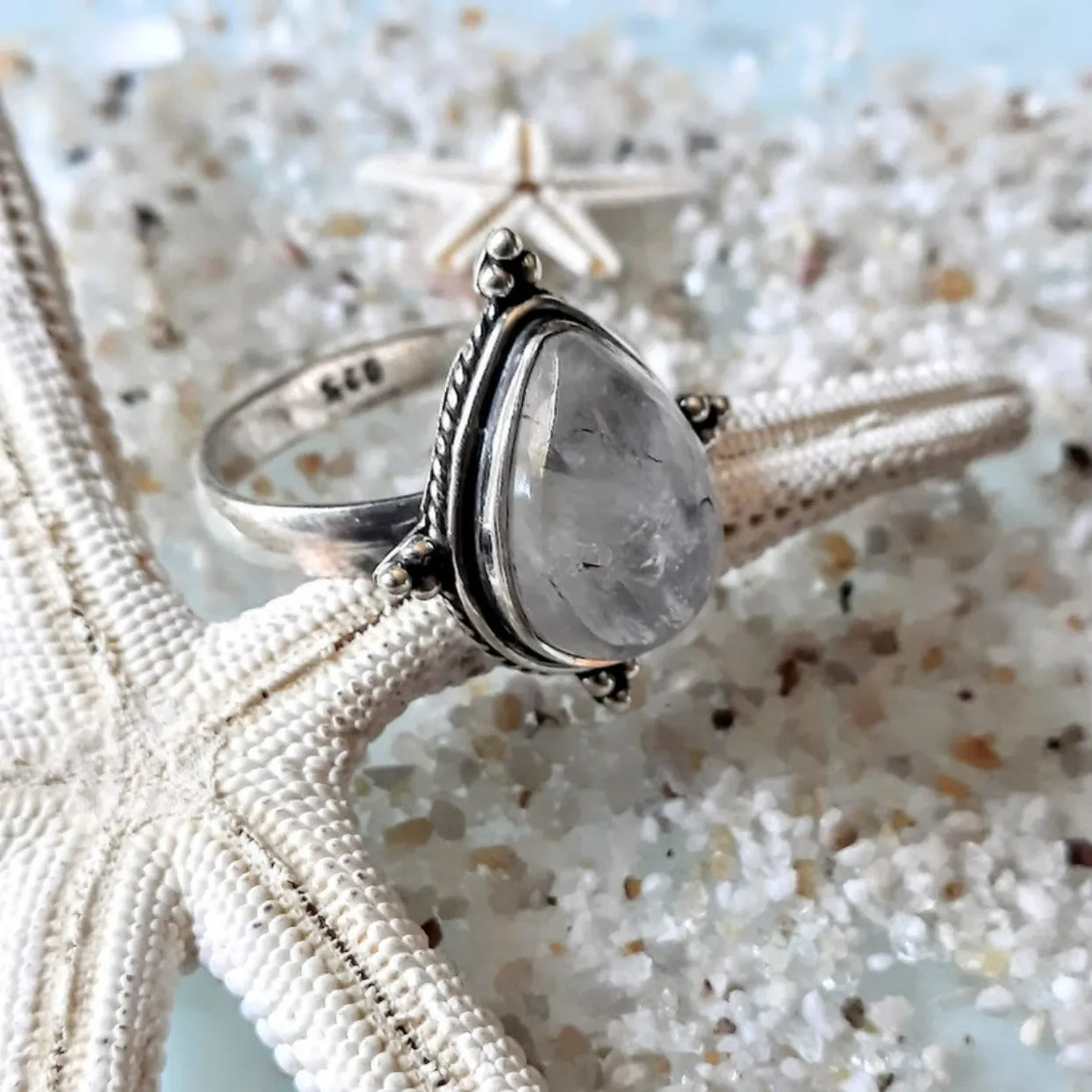 FOUR POINTS - MOONSTONE 925 RING